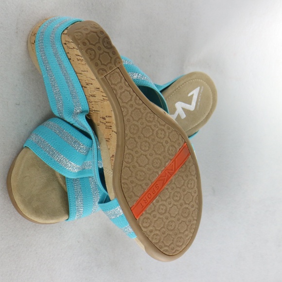 Anne Klein Sport Lorri Wedge Slip On Sandals Sz 9.5 US Women - Picture 7 of 7